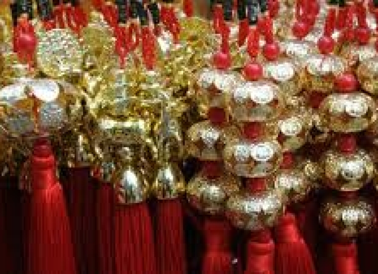 Liễn nhí treo cây Mai - Đào - Quất